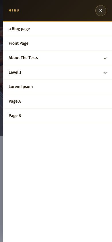 Mobile navigation drawer