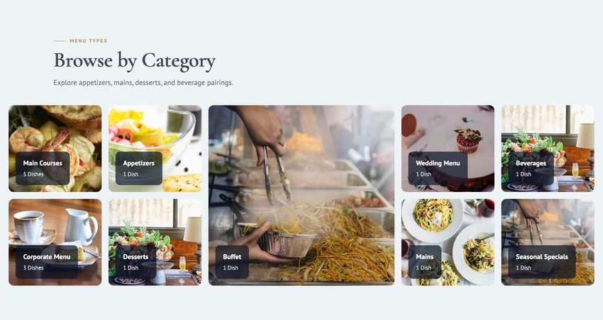 Dish Categories