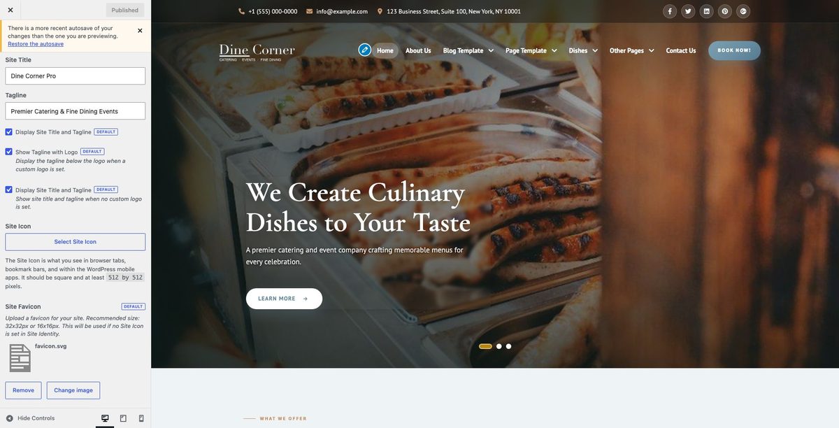 Site identity