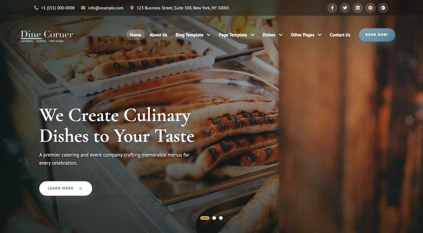 Homepage slider