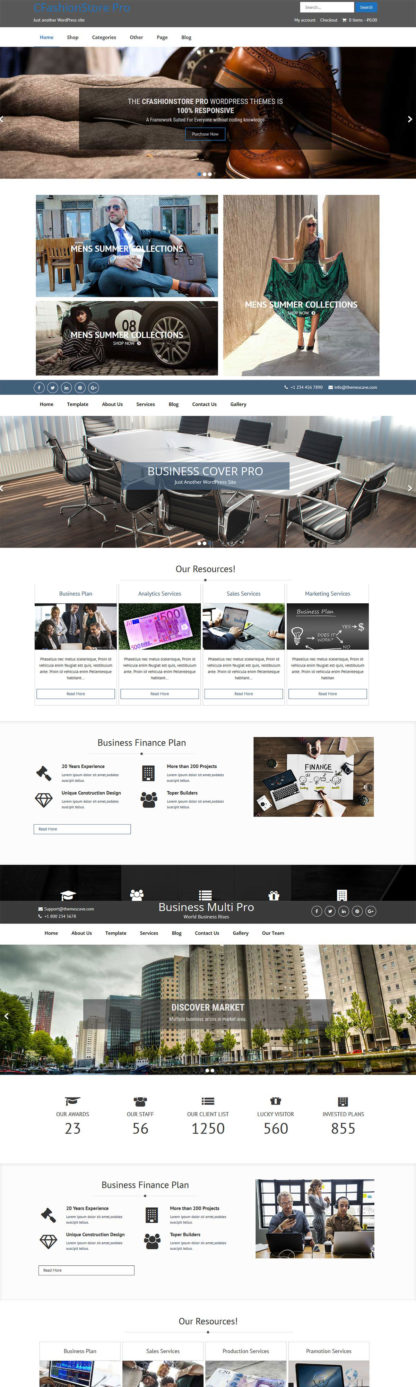 Bundle Product Business Cover Pro, Business Multi Pro and CFashionStore Ecommerce Theme - Image 2