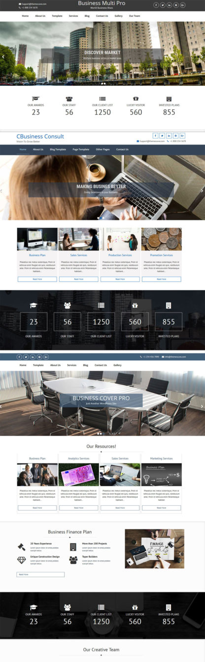 Bundle Product Business Cover Pro, Business Multi Pro and CBusiness Consult Pro Theme - Image 2