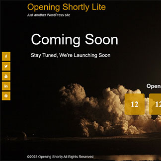 Opening Shortly Lite Free WordPress Theme template